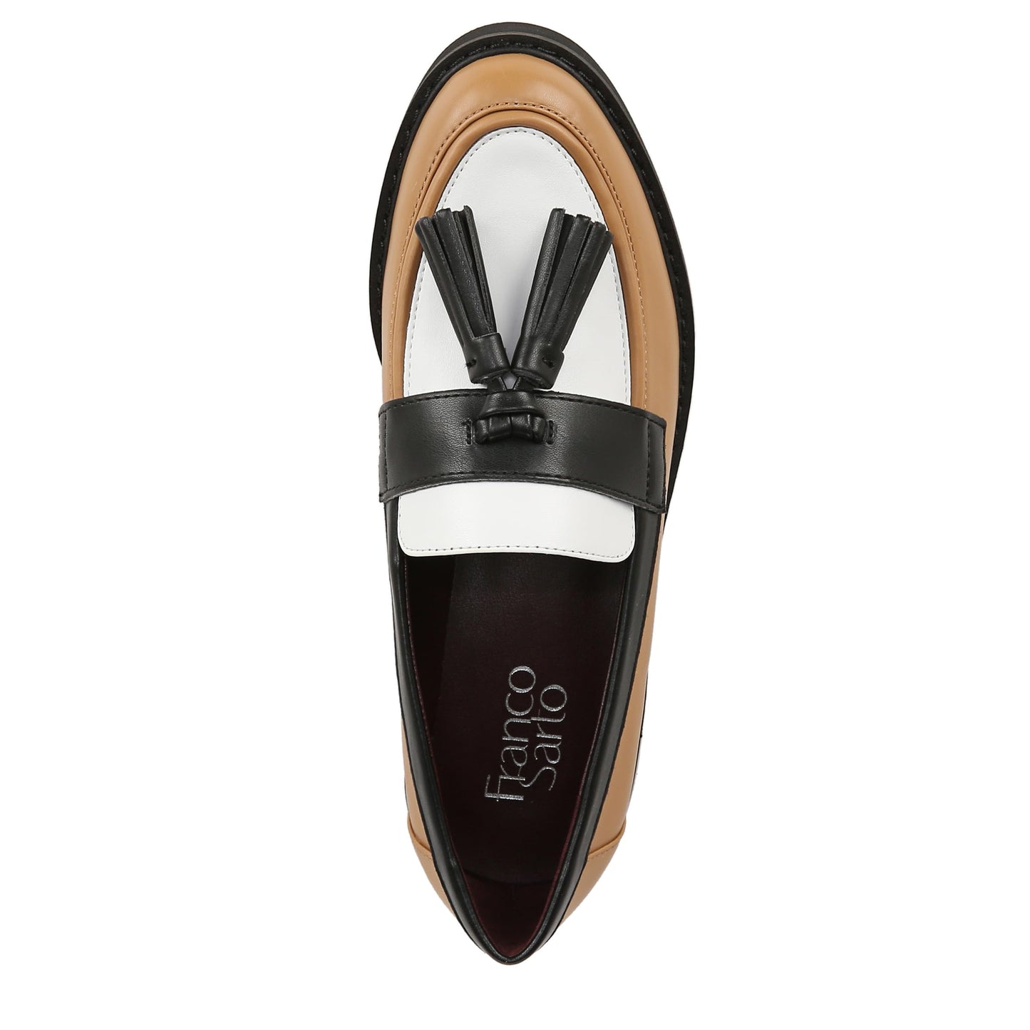 Franco Sarto Womens Carolynn Tassel Loafer