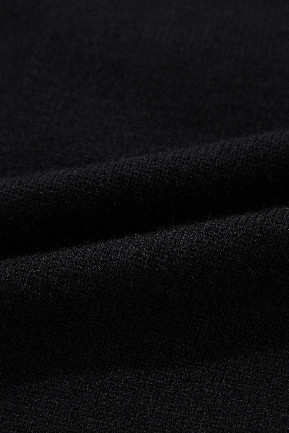 Suhkasana - Black Colorful Merry & Bright Tinsel Graphic Sweater: Black / 50%Viscose+28%Polyester+22%Polyamide / S