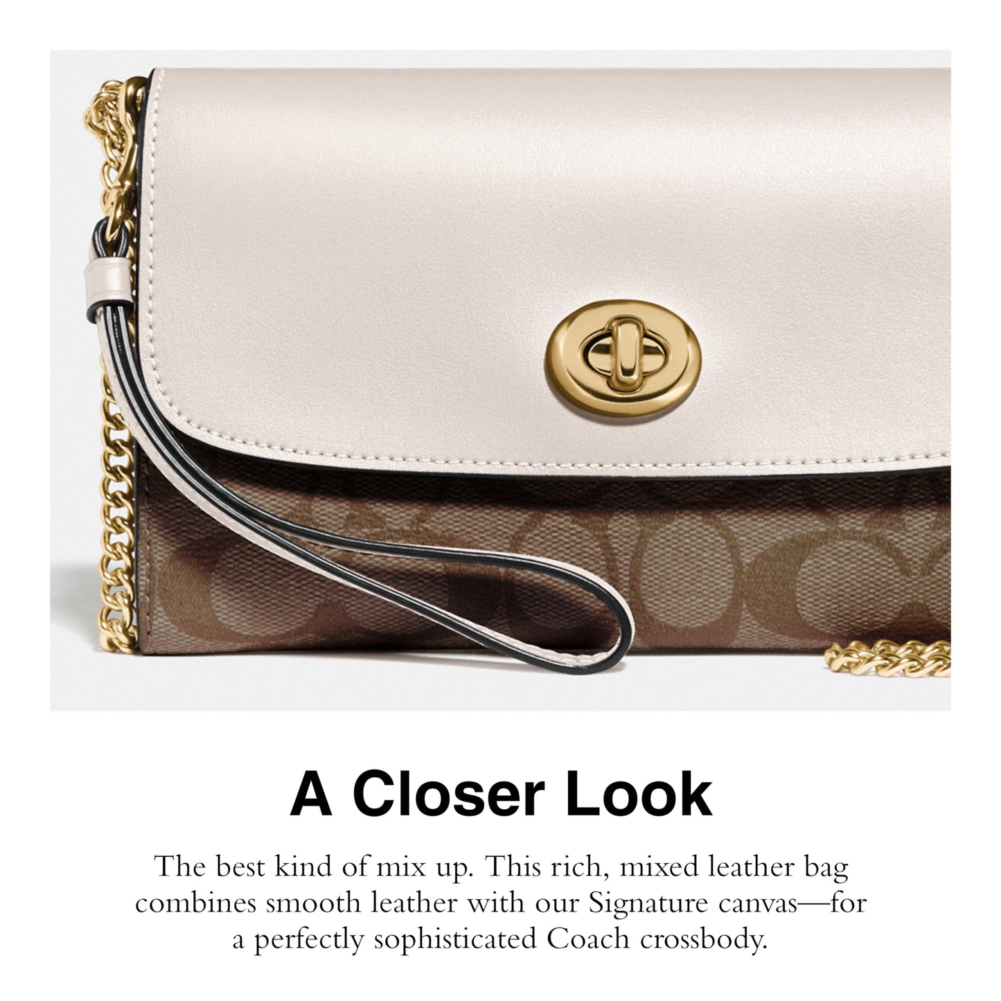 Coach Women's Signature Chain Crossbody Bag