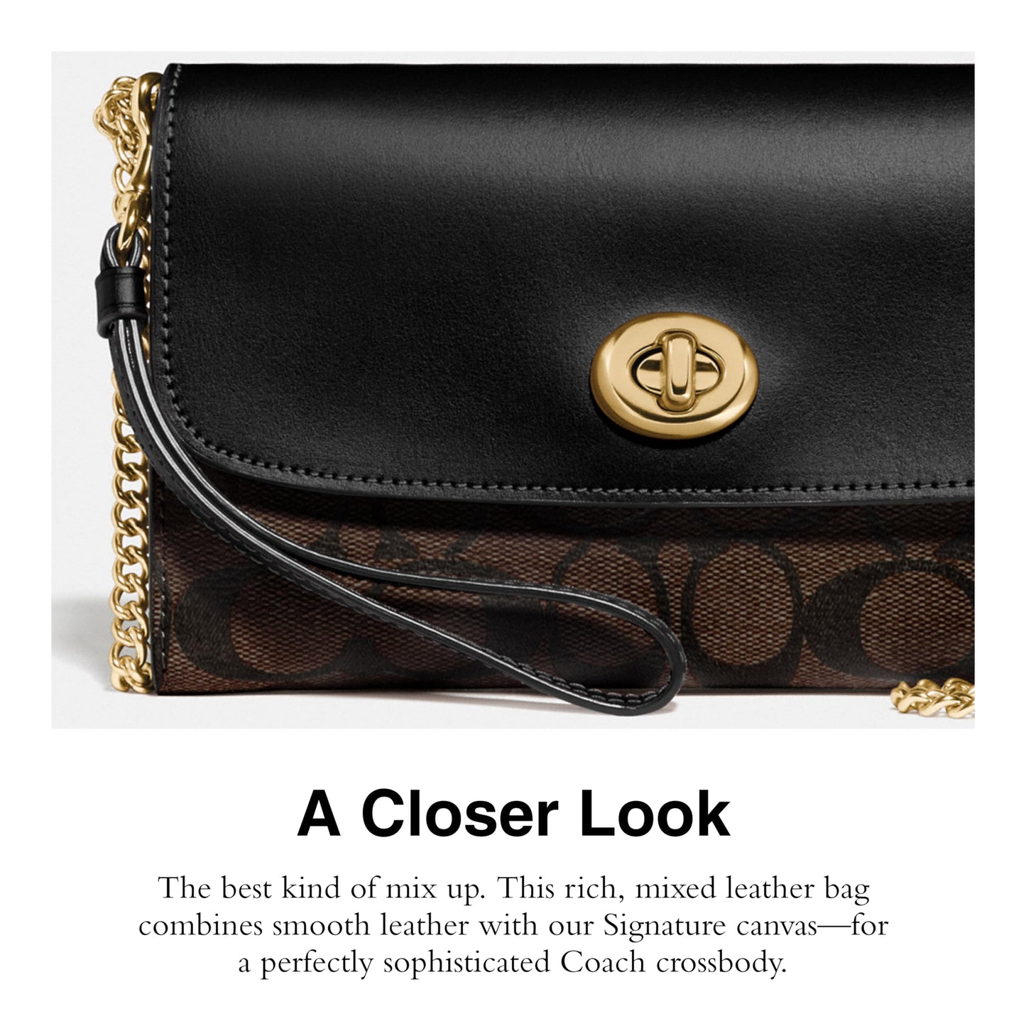 Coach Women's Signature Chain Crossbody Bag