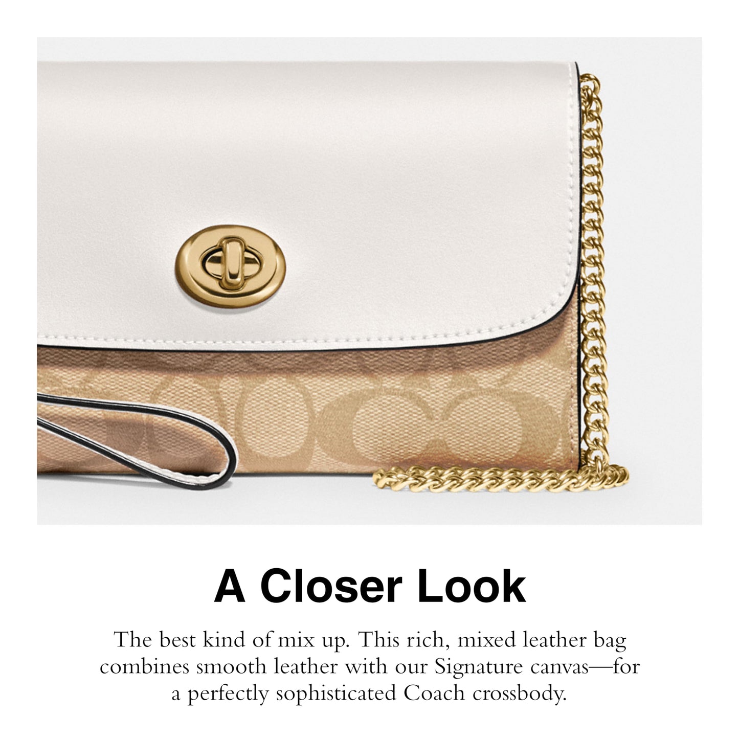 Coach Women's Signature Chain Crossbody Bag