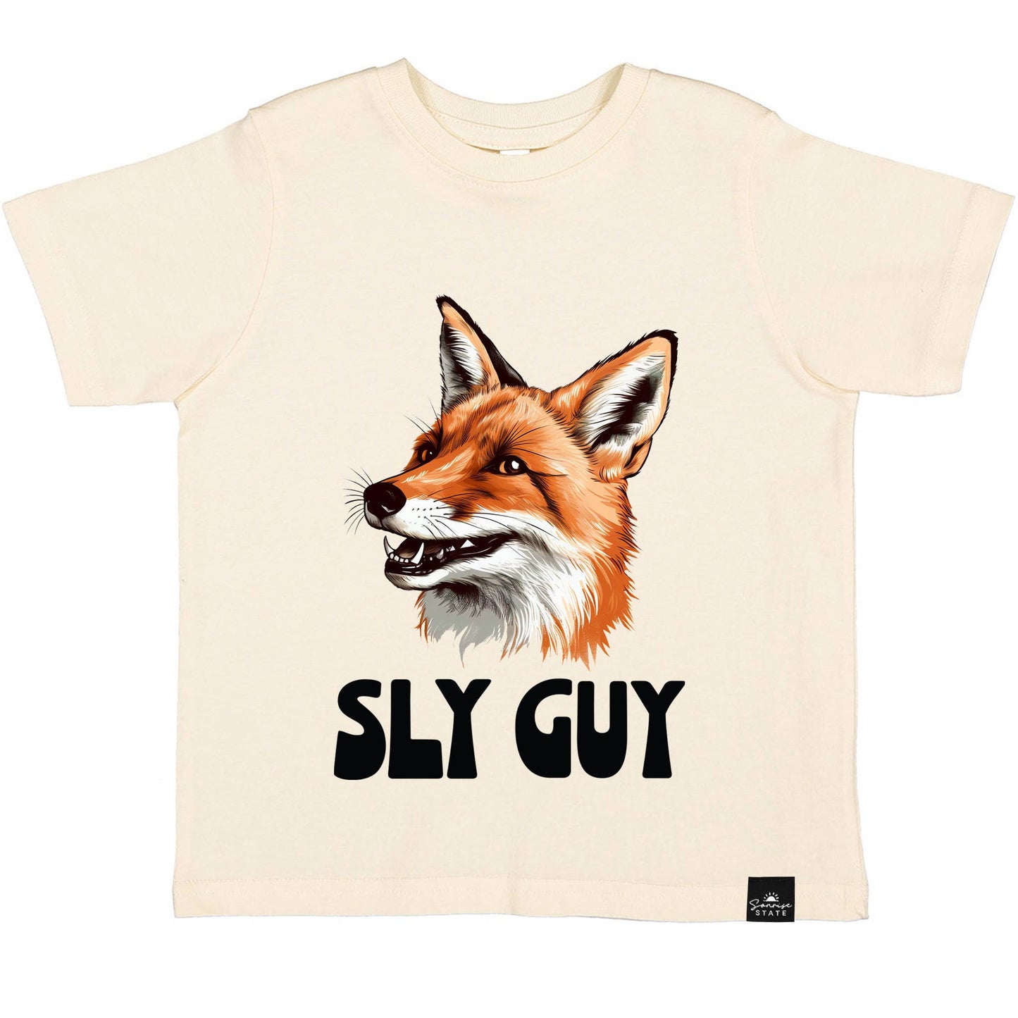 Sonrise State - SLY GUY Fox Boy's T-Shirt for Baby boy, Toddlers, and Youth