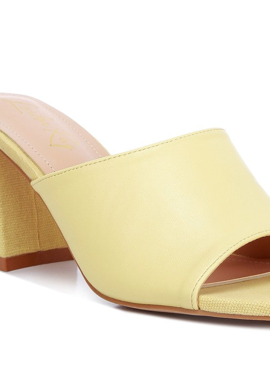 ADDIE Block Heel Slip On Sandals