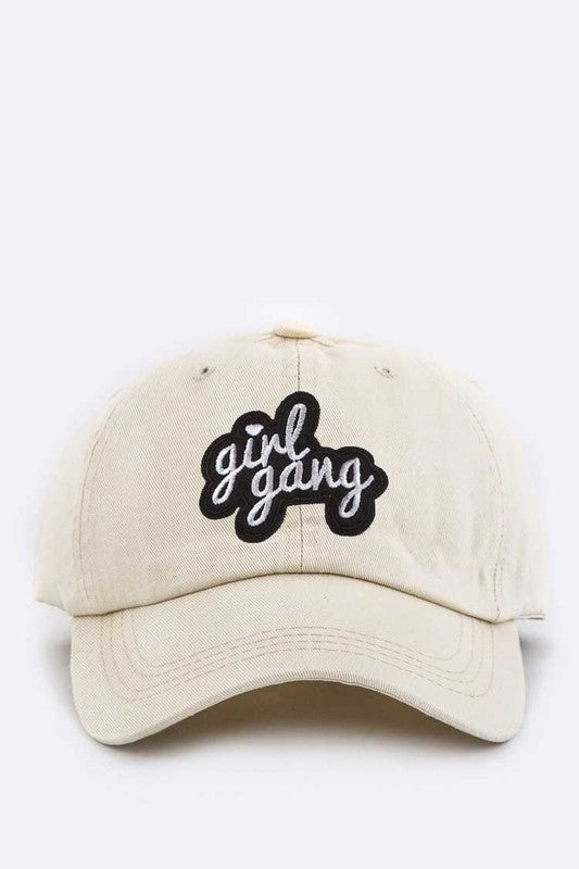 Girl Gang Embroidery Cotton Cap