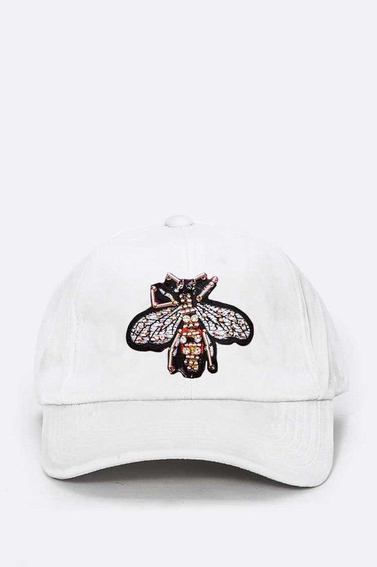 Queen Bee Patch Velour Cap