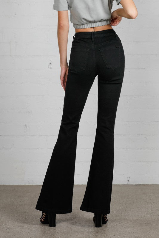 High Rise Wider Flare Jeans