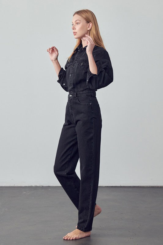 BALLOON SLEEVE JUMPSUIT