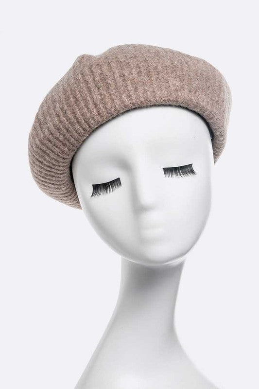 Puffy Soft Wool Blend Beret