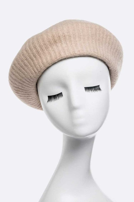 Puffy Soft Wool Blend Beret