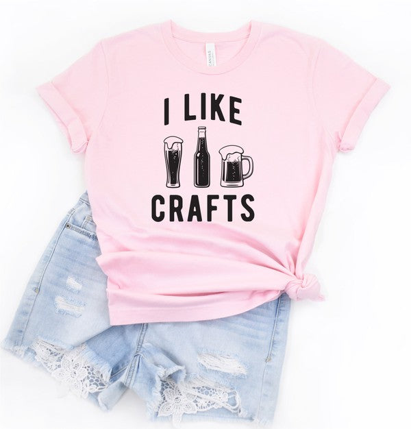 I Like Crafts Beer Crew Neck Softstyle Tee