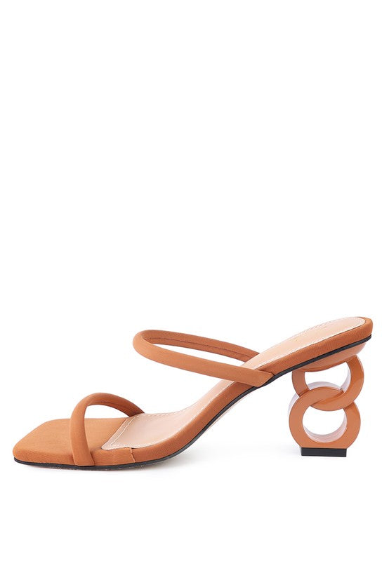 DOWNTOWN EXPERIMENT HEEL SLIDE SANDALS