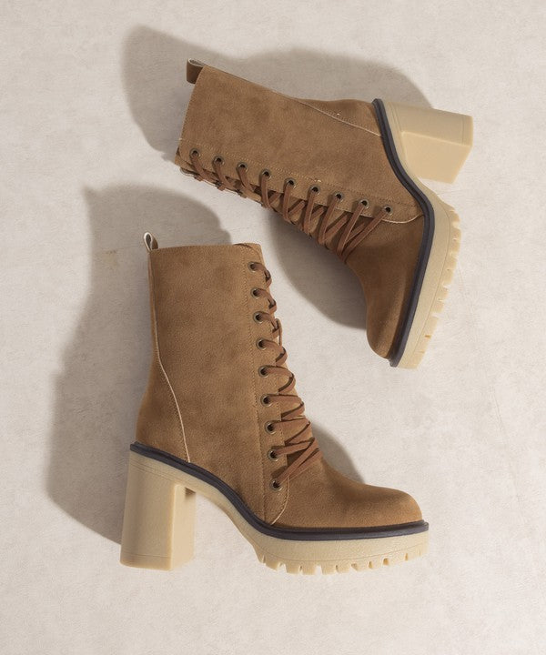 OASIS SOCIETY Jenna - Platform Military Boots