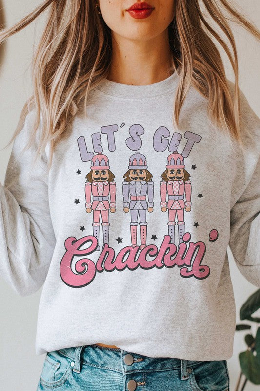 LET'S GET CRACKIN' NUTCRACKER GRAPHIC SWEATSHIRT