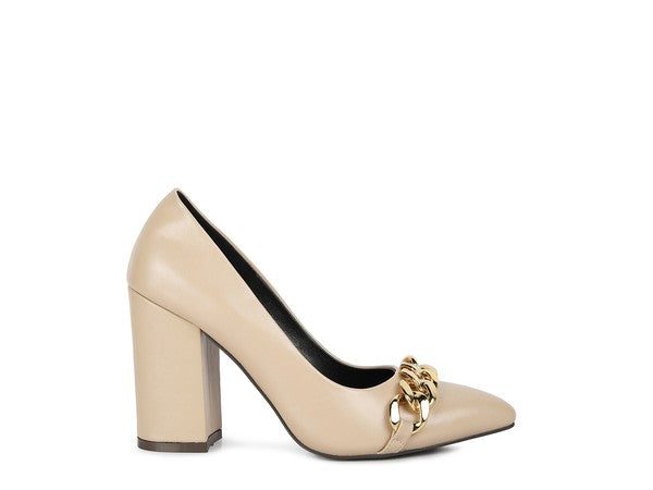 Majesty Block Heel Pumps