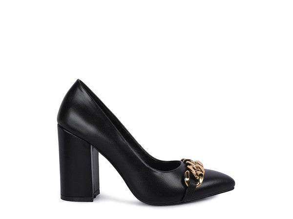 Majesty Block Heel Pumps