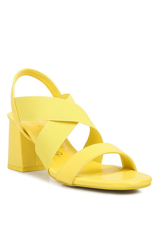 Bons Comfortable Straps Block Heel Sandals