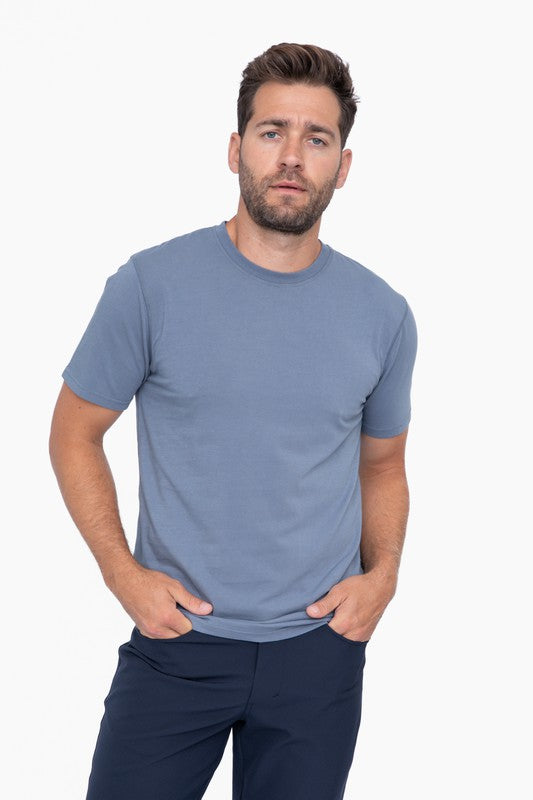 Pima Cotton Blend Short Sleeve Tee