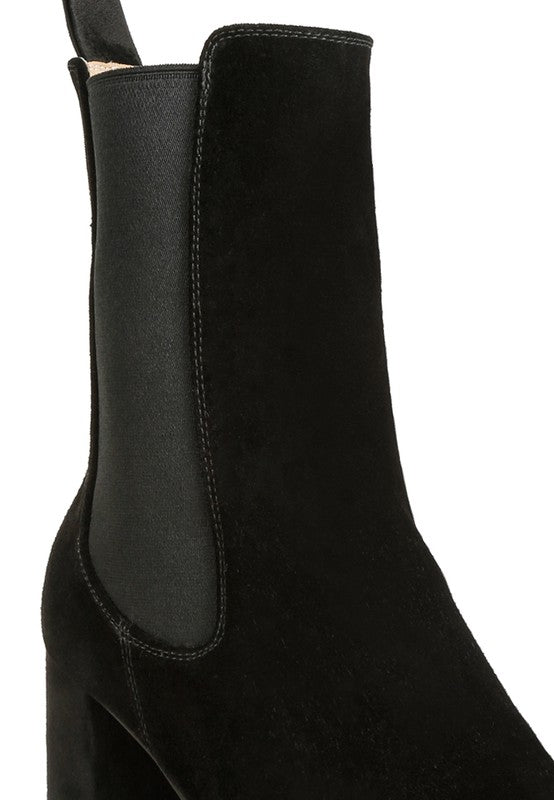 Gaven Suede High Ankle Chelsea Boots