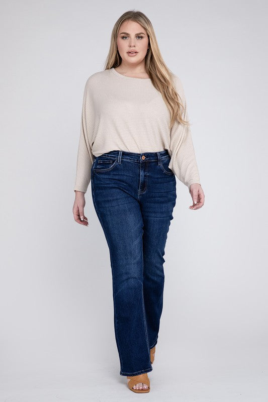 Plus Size High Rise Bootcut Jeans