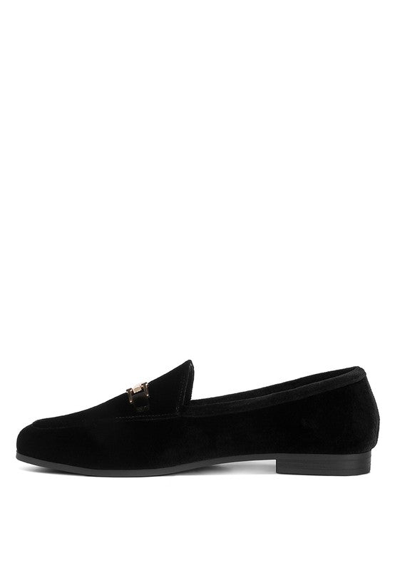 Evelio Horsebit Embellsihed Velvet Loafers