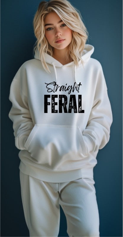 Straight Feral Graphic Hoodie