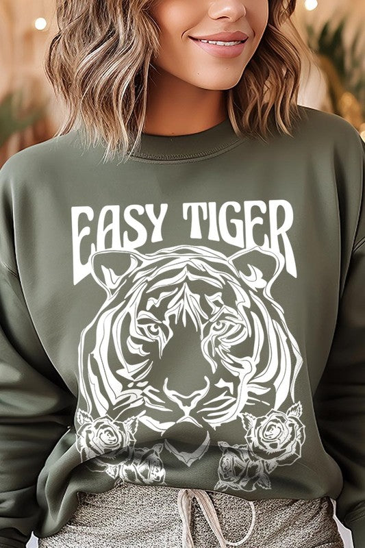 Easy Tiger Graphic Fleece Sweatshirts