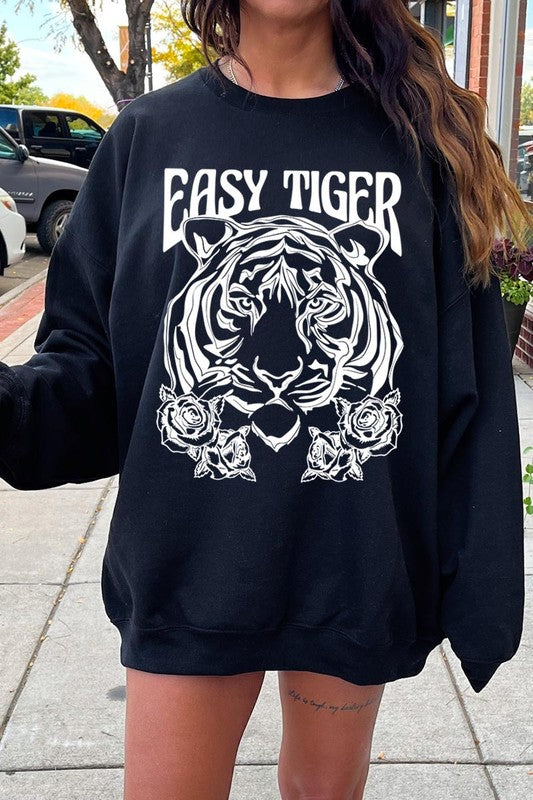 Easy Tiger Graphic Fleece Sweatshirts