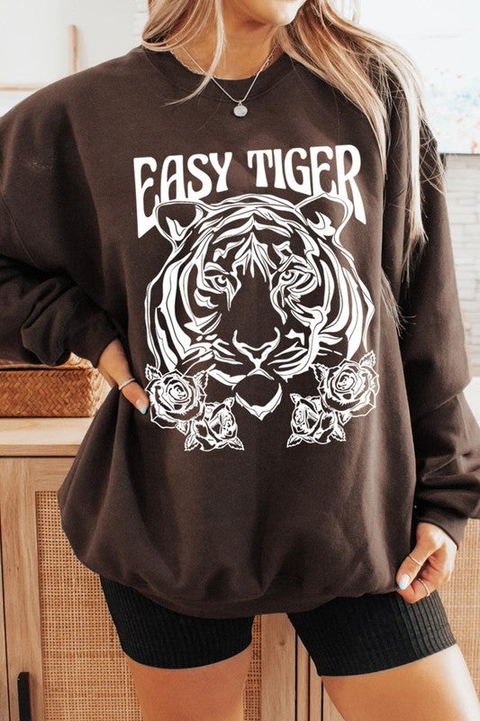 Easy Tiger Graphic Fleece Sweatshirts