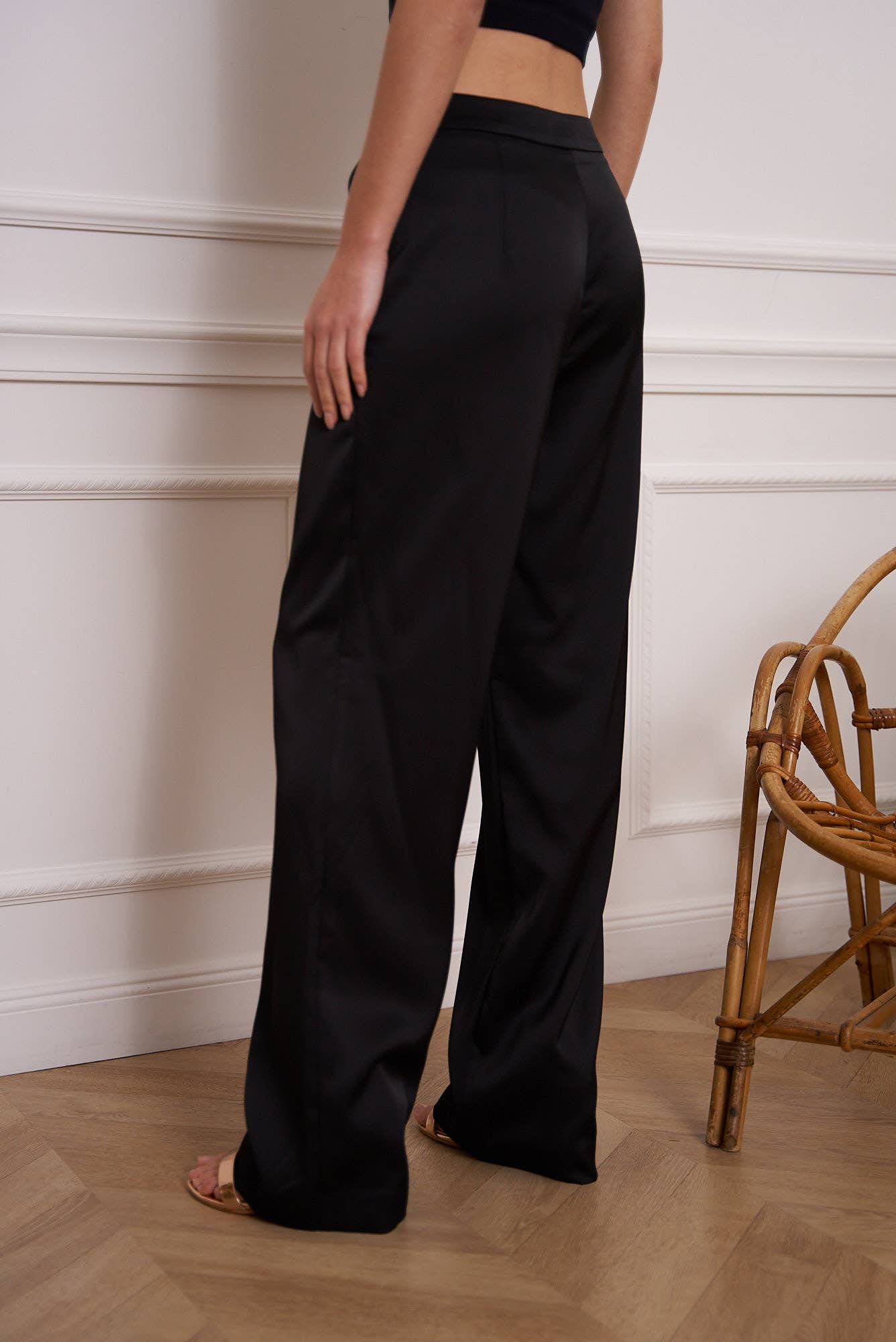 CHOKLATE PARIS - High-quality satin pants - P2305