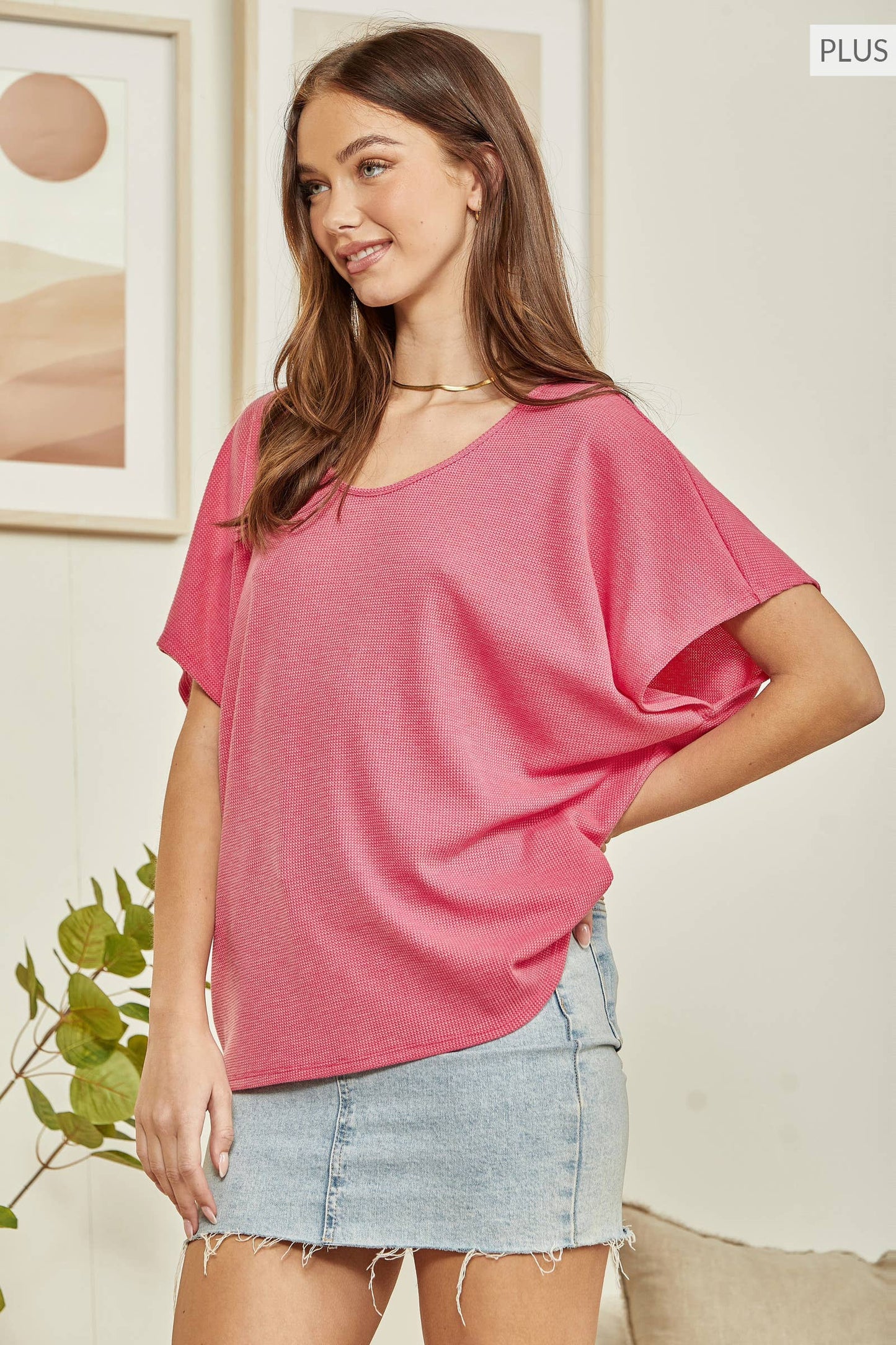 Andrée by Unit - PLUS SIZE Solid Colored Top