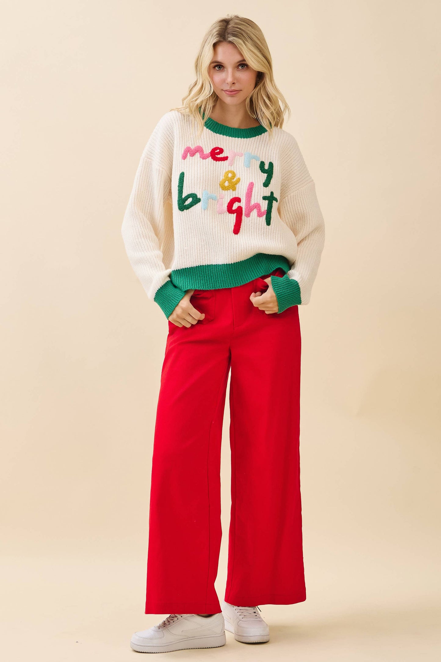 GeeGee x Lovelo - 'Merry & Bright' Knit Sweater CT52384