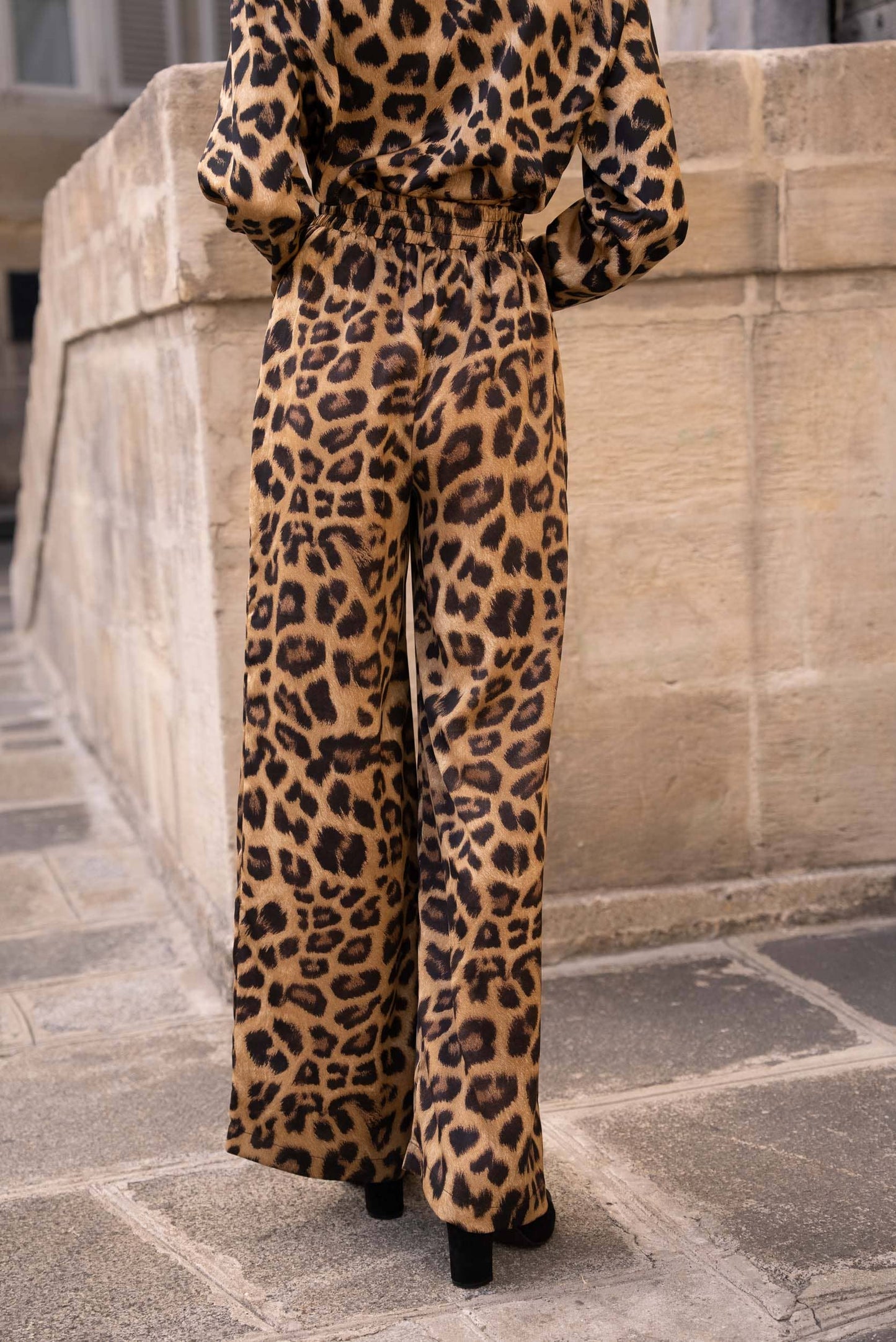 CHOKLATE PARIS - Leopard print palazzo pants - CK08183-2