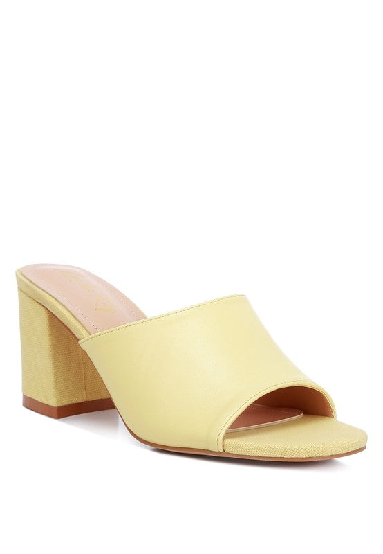 ADDIE Block Heel Slip On Sandals