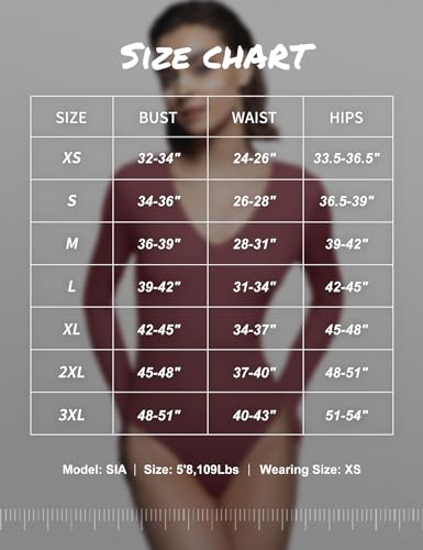 PUMIEY Bodysuits for women V Neck Long Sleeve Body Suit Sexy Tops Smoke Cloud Pro Collection