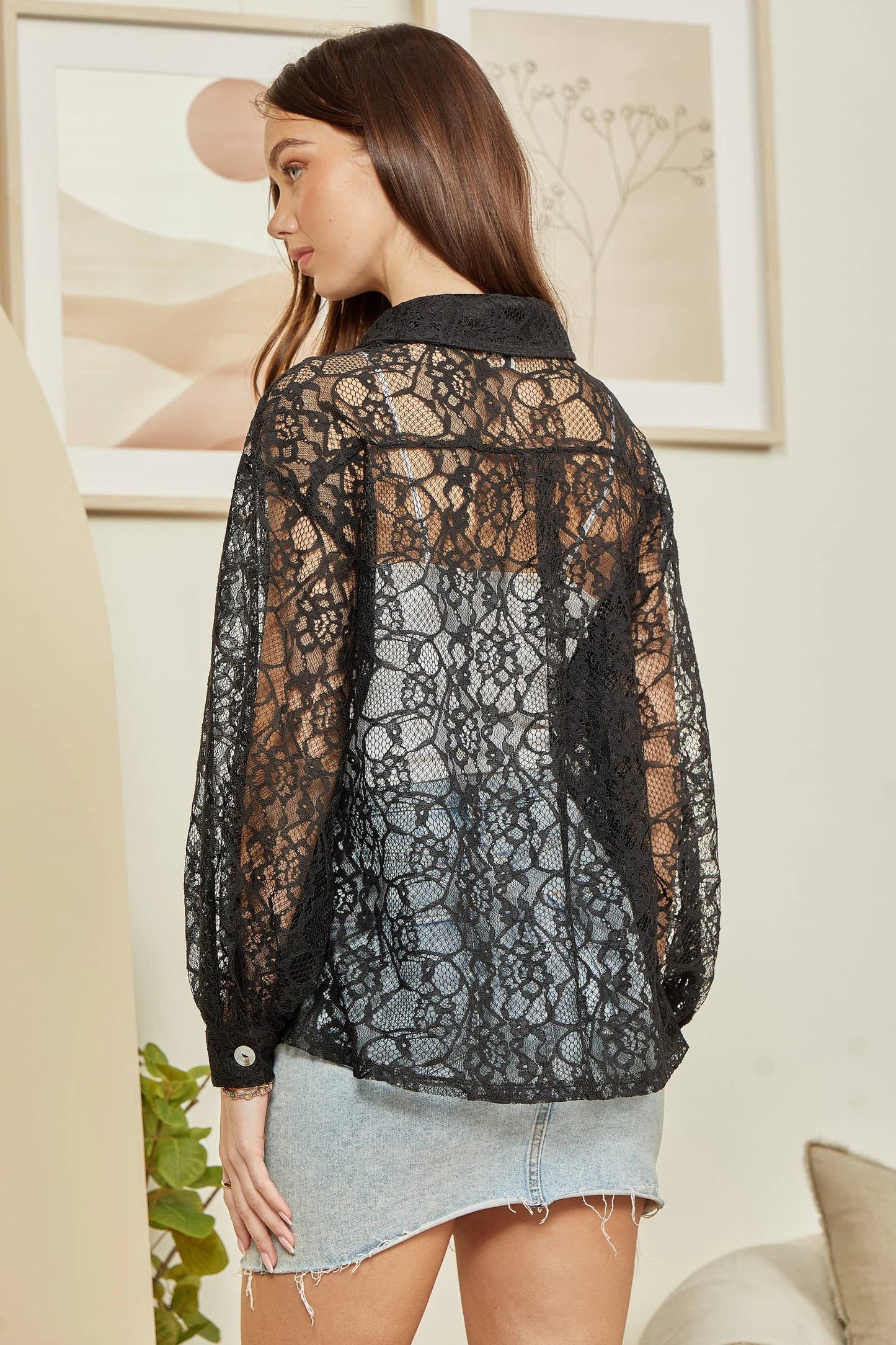 Andrée by Unit - Lace Shaket Blouse