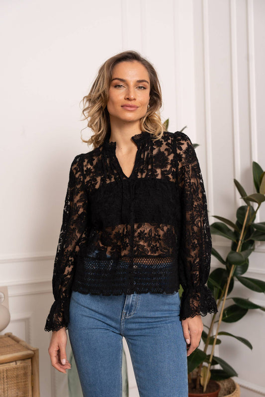 CHOKLATE PARIS - Bohemian lace blouse - 81016