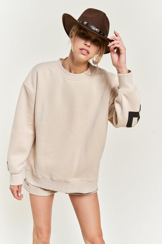 Printed oversized sweatshirt JJT5032