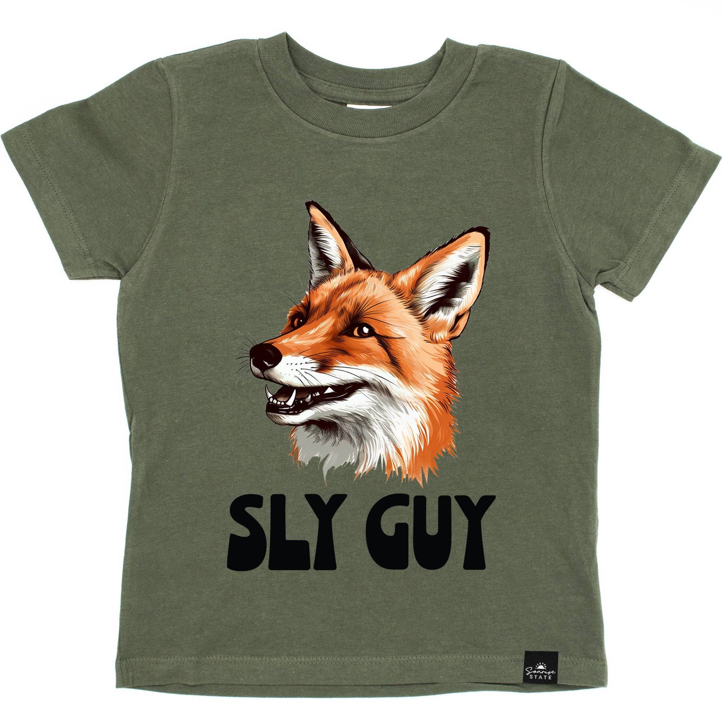 Sonrise State - SLY GUY Fox Boy's T-Shirt for Baby boy, Toddlers, and Youth