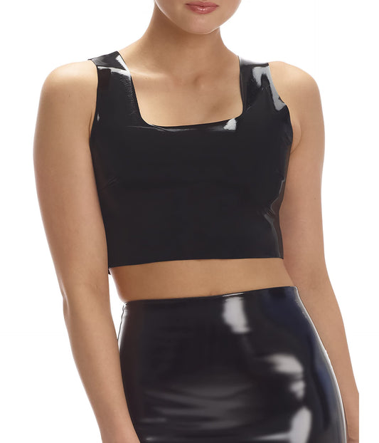 commando Faux Patent Leather Crop Top FLT110