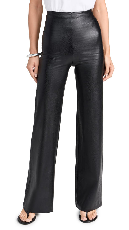 commando Women's Faux Leather Wide Leg Pants