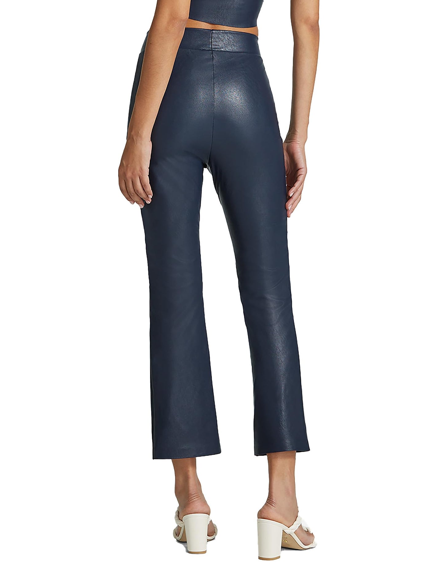 commando Women's Faux Leather 7/8 Split Front Pant