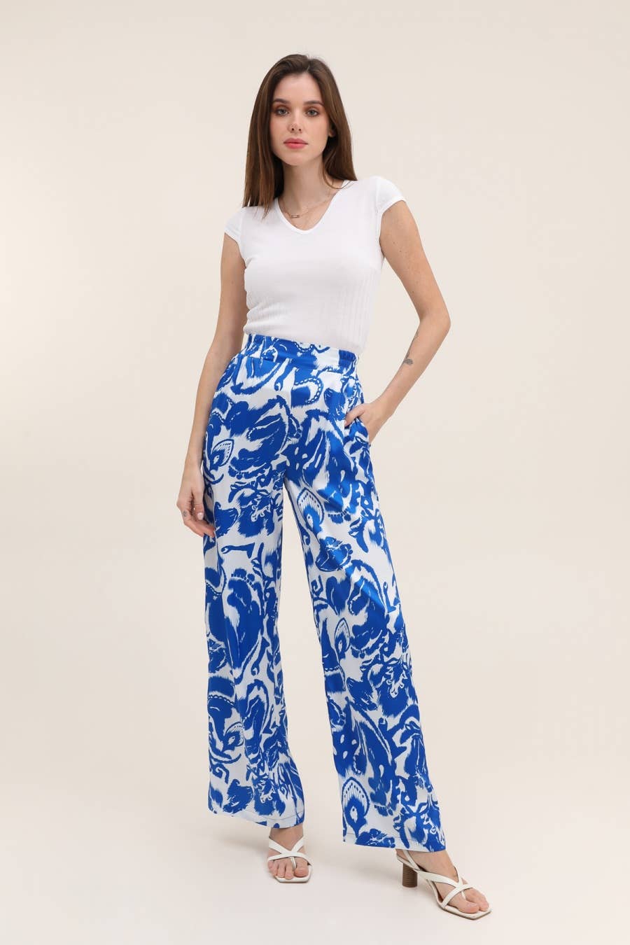 CHOKLATE PARIS - High Tide SS24 Printed Palazzo Pants- CK08183-1