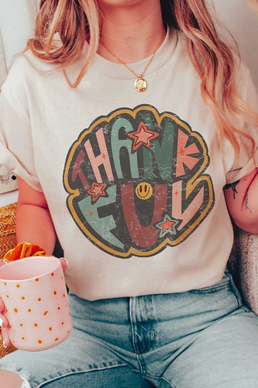 RETRO THANKFUL Graphic Tee