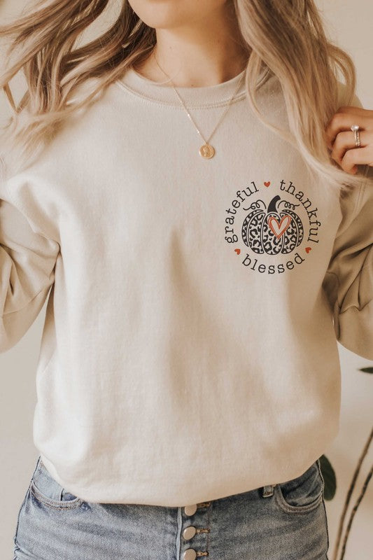 POCKET GRATEFUL THANKFUL BLESSED Sweatshirt