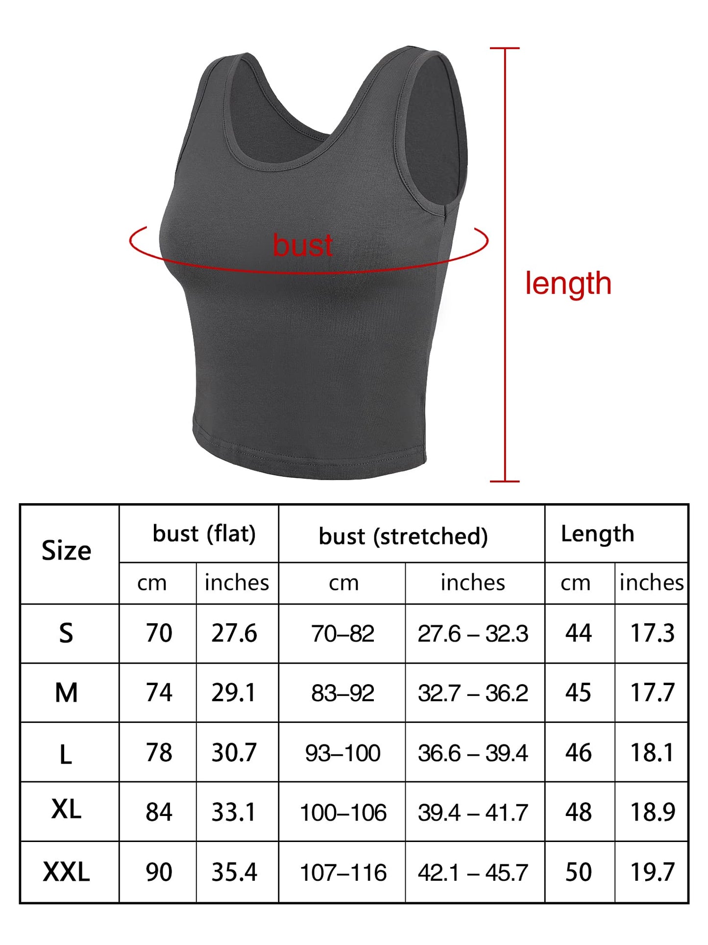 SATINIOR 4 Pieces Women Basic Crop Tank Top Short Sleeveless Sports Crop Top (Dim Gray, Black, Dark Olive Green, White,Small)