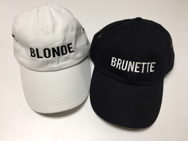 Blonde Embroidered Baseball Cap