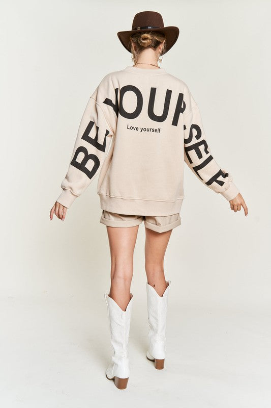 Printed oversized sweatshirt JJT5032