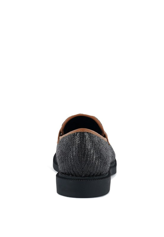 Foxford Tassle Detail Raffia Loafers