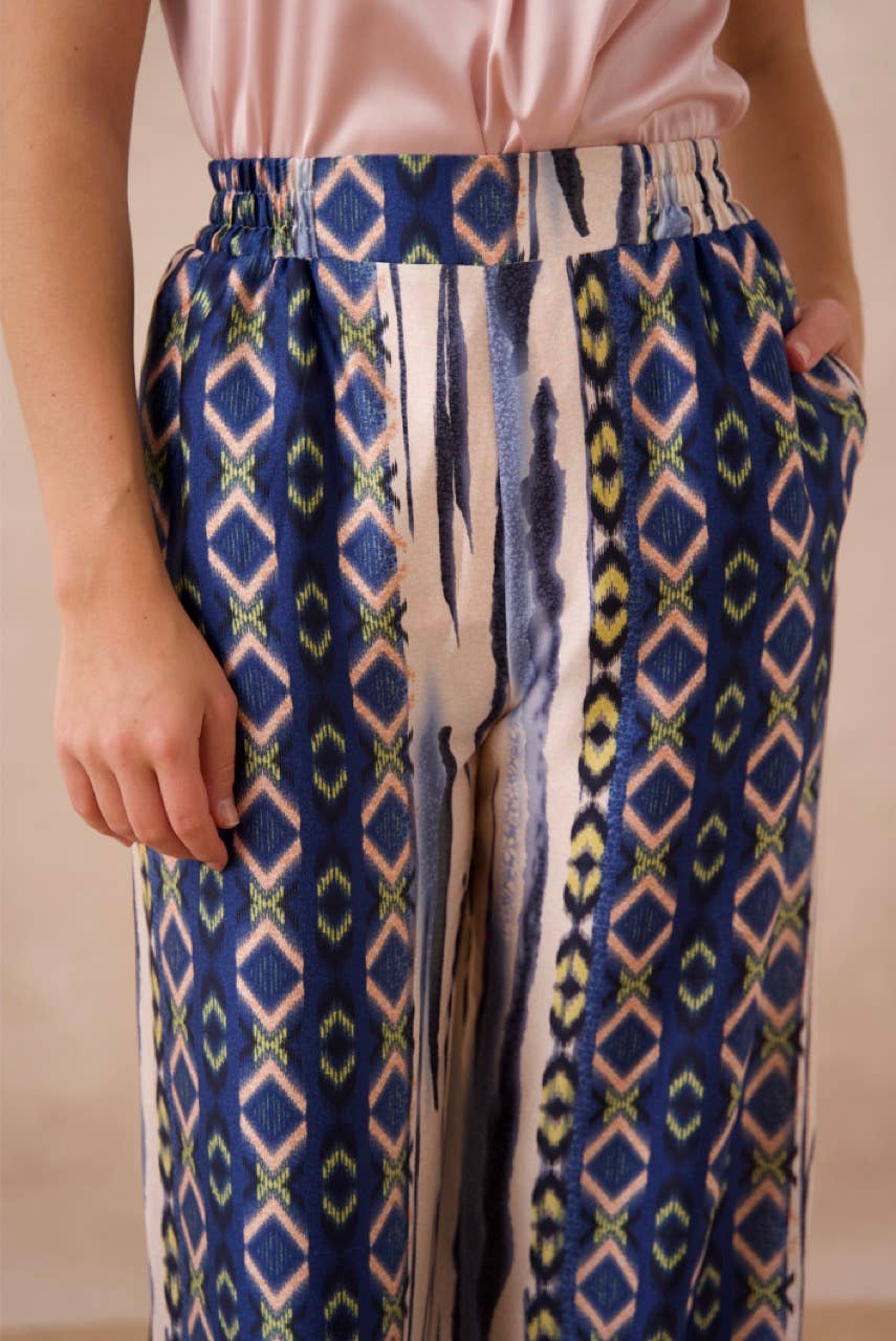 CHOKLATE PARIS - High Tide SS24 Printed Palazzo Pants- CK08183-1