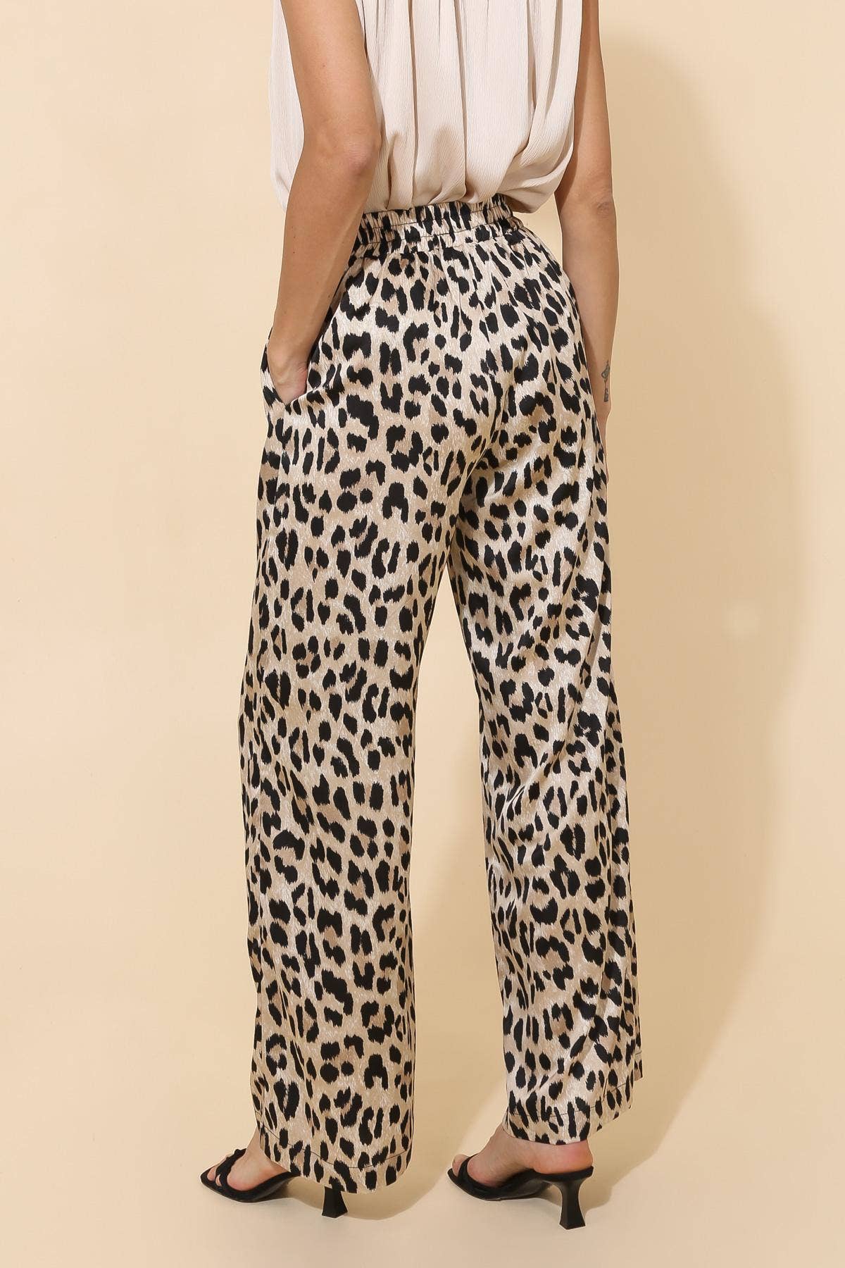 CHOKLATE PARIS - Leopard print palazzo pants - CK08183-2